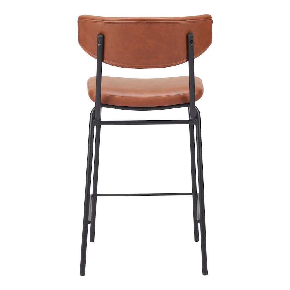 Charon Counter Stool (Set of 2) Vintage Brown. Picture 4