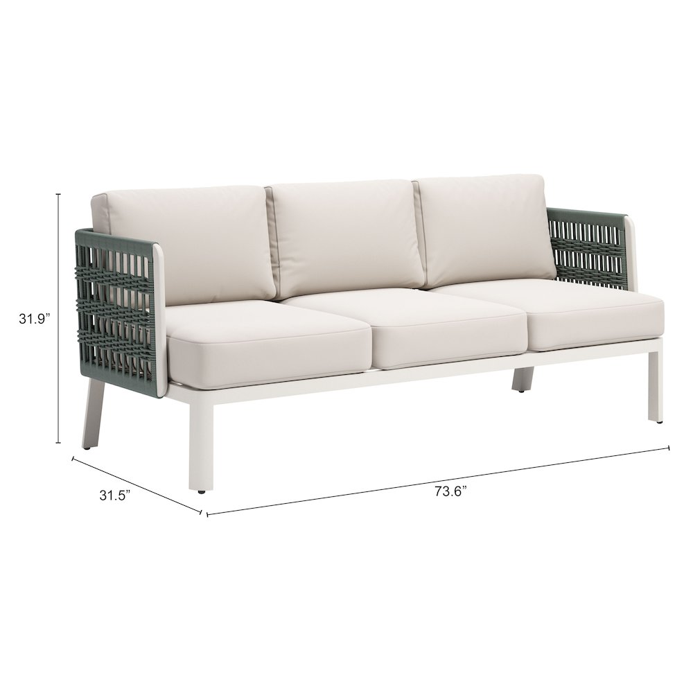 Bridgehampton Sofa White. Picture 7