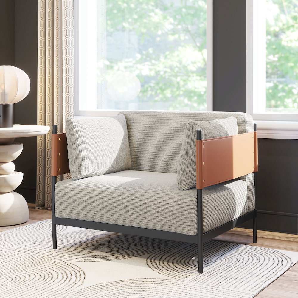 Stirbe Armchair Gray. Picture 8