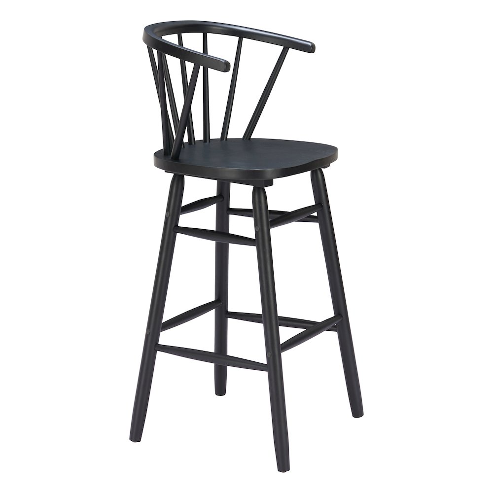 Stenger Barstool (Set of 2) Black. Picture 10