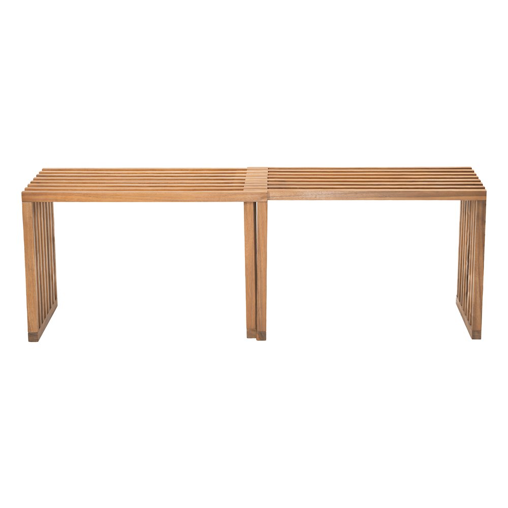 Riviera Extendable Bench (Set of 2) Natural. Picture 6