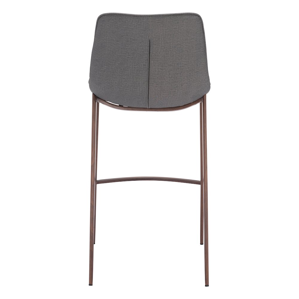 Magnus Barstool (Set of 2) Slate Gray & Walnut. Picture 4