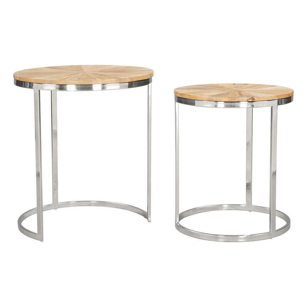 Bari Nesting Table Set (2-Piece) Natural. Picture 4