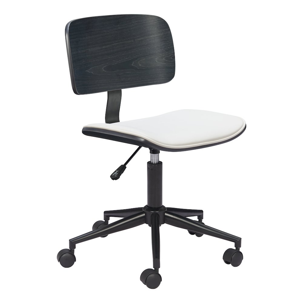 Duravel Office Chair White & Black. Picture 9
