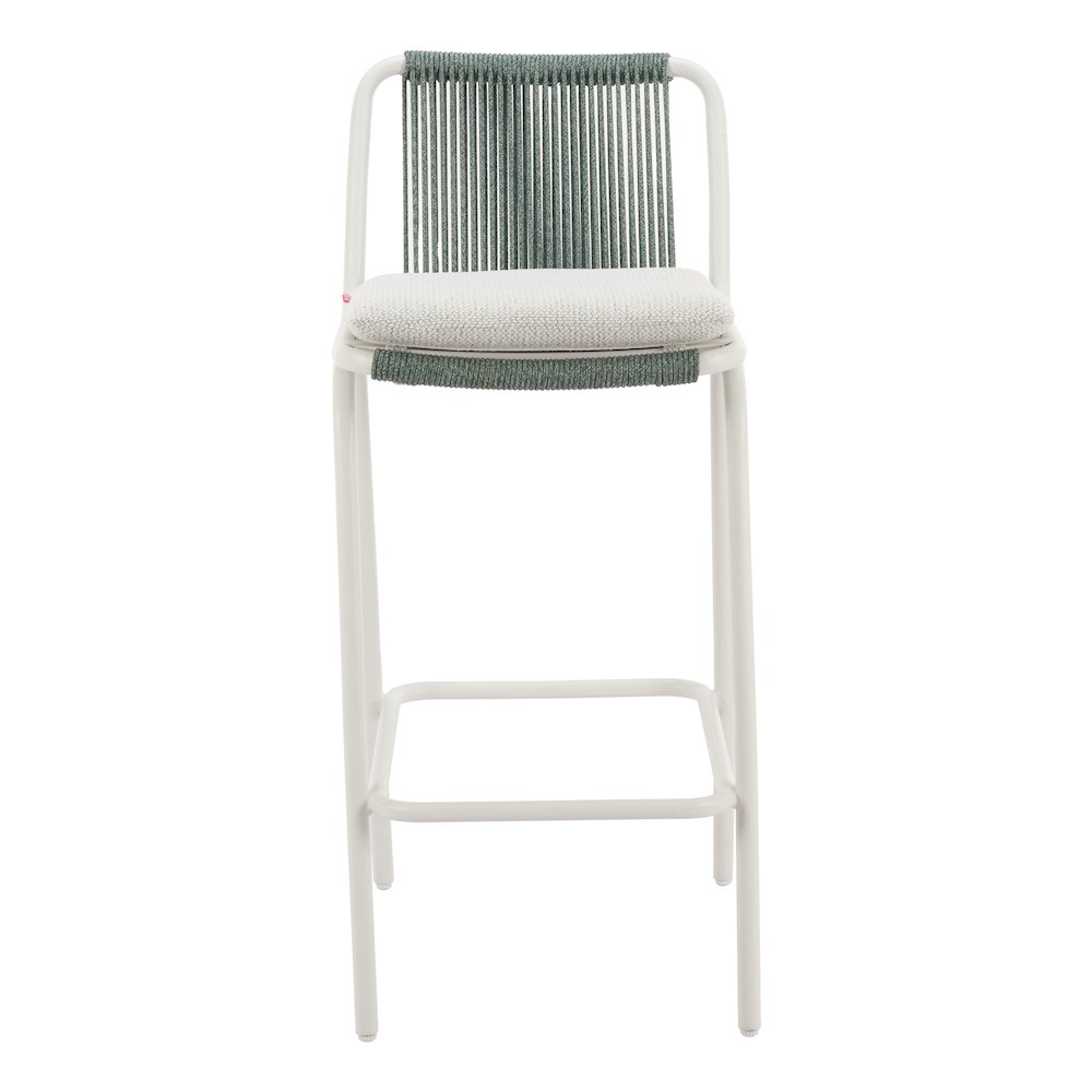 Luft Barstool (Set of 2) White & Green. Picture 3