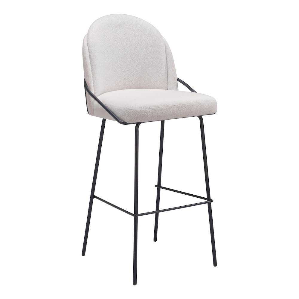 Jambi Barstool (Set of 2) Ivory. Picture 1