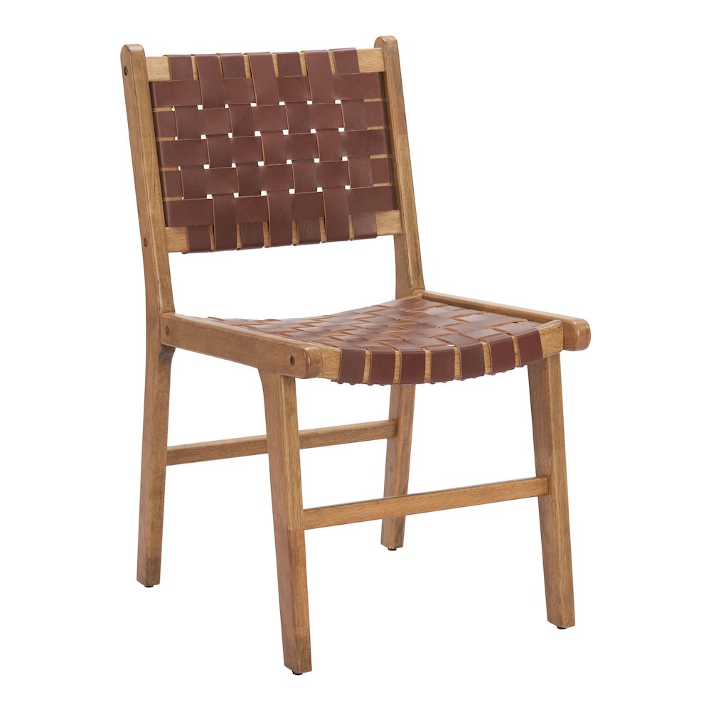 Feder Dining Chair (Set of 2) Brown. Picture 1