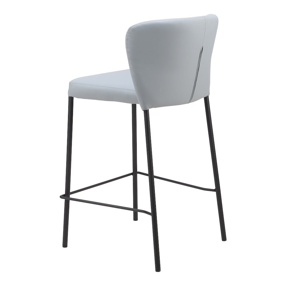 Linz Counter Stool (Set of 2) Gray. Picture 5