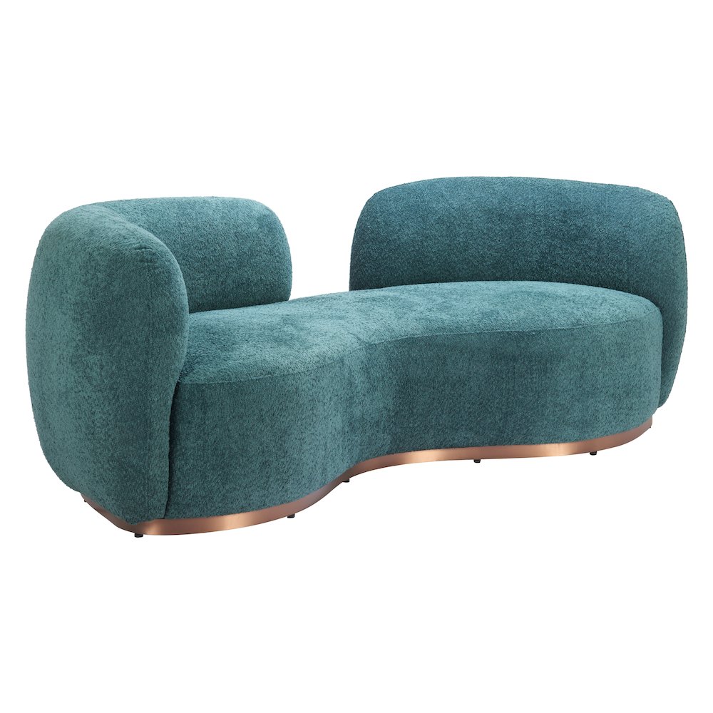 Jamela Sofa Teal. Picture 10