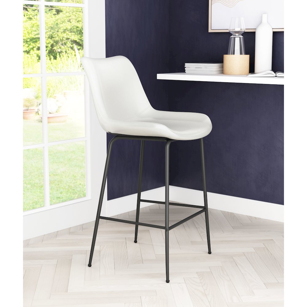 Byron Counter Stool White. Picture 8