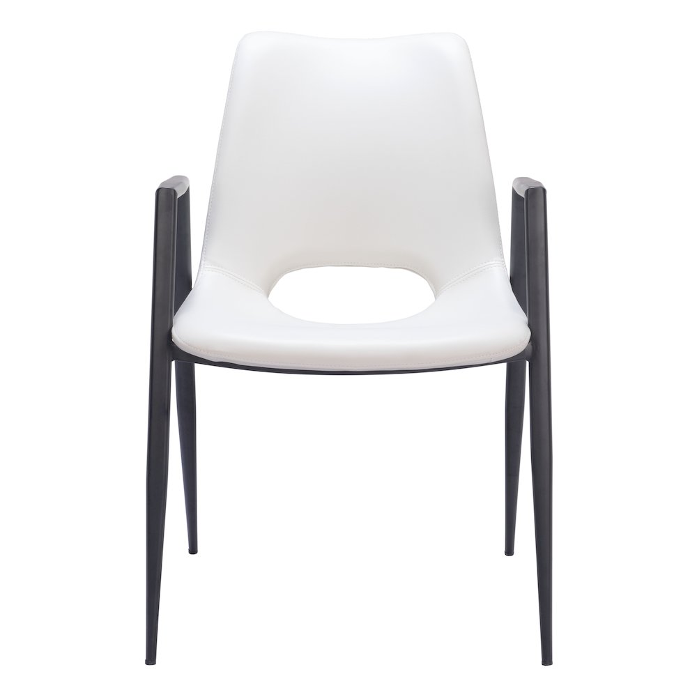 Desi Dining Chair (Set of 2) White. Picture 3