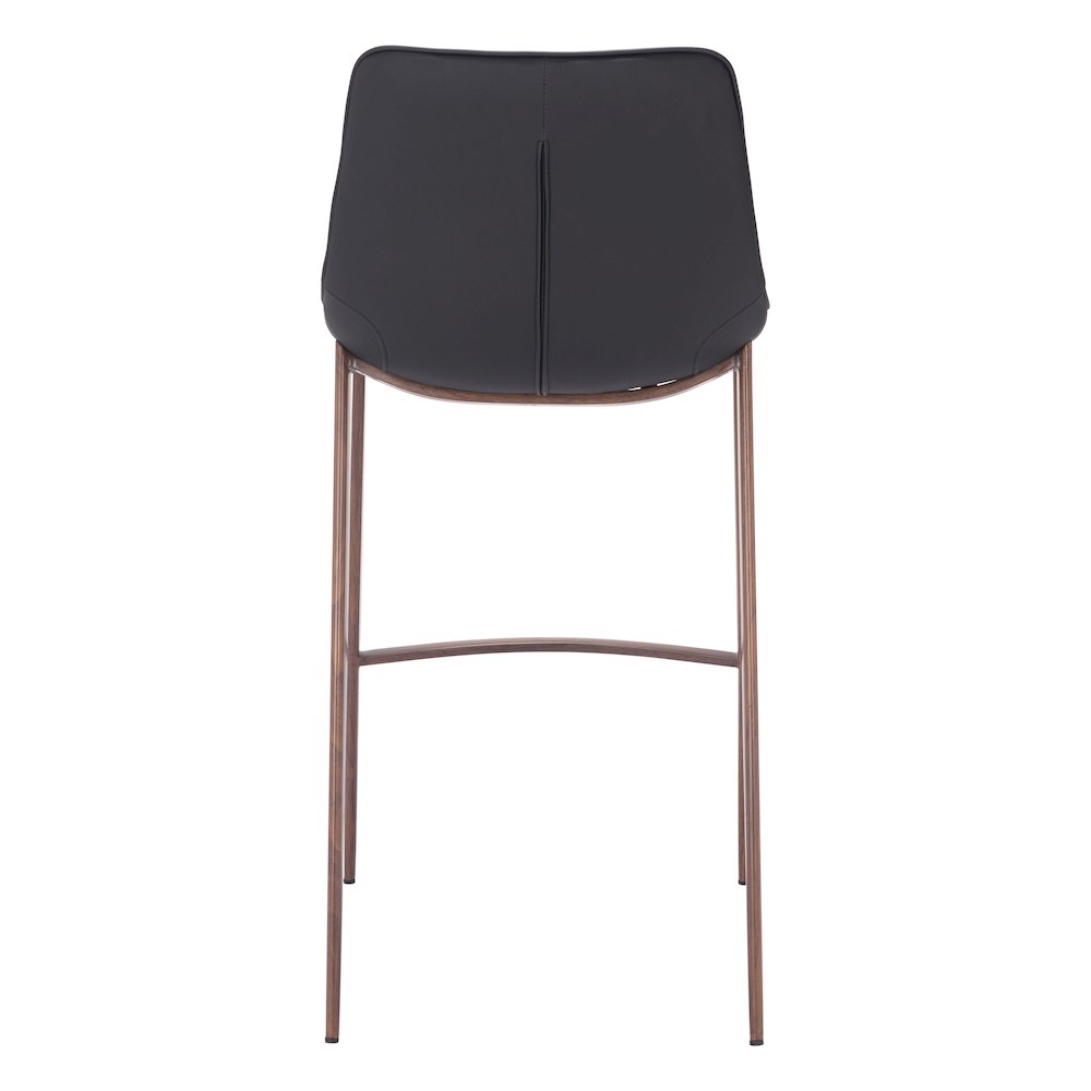Magnus Barstool (Set of 2) Black & Walnut. Picture 4