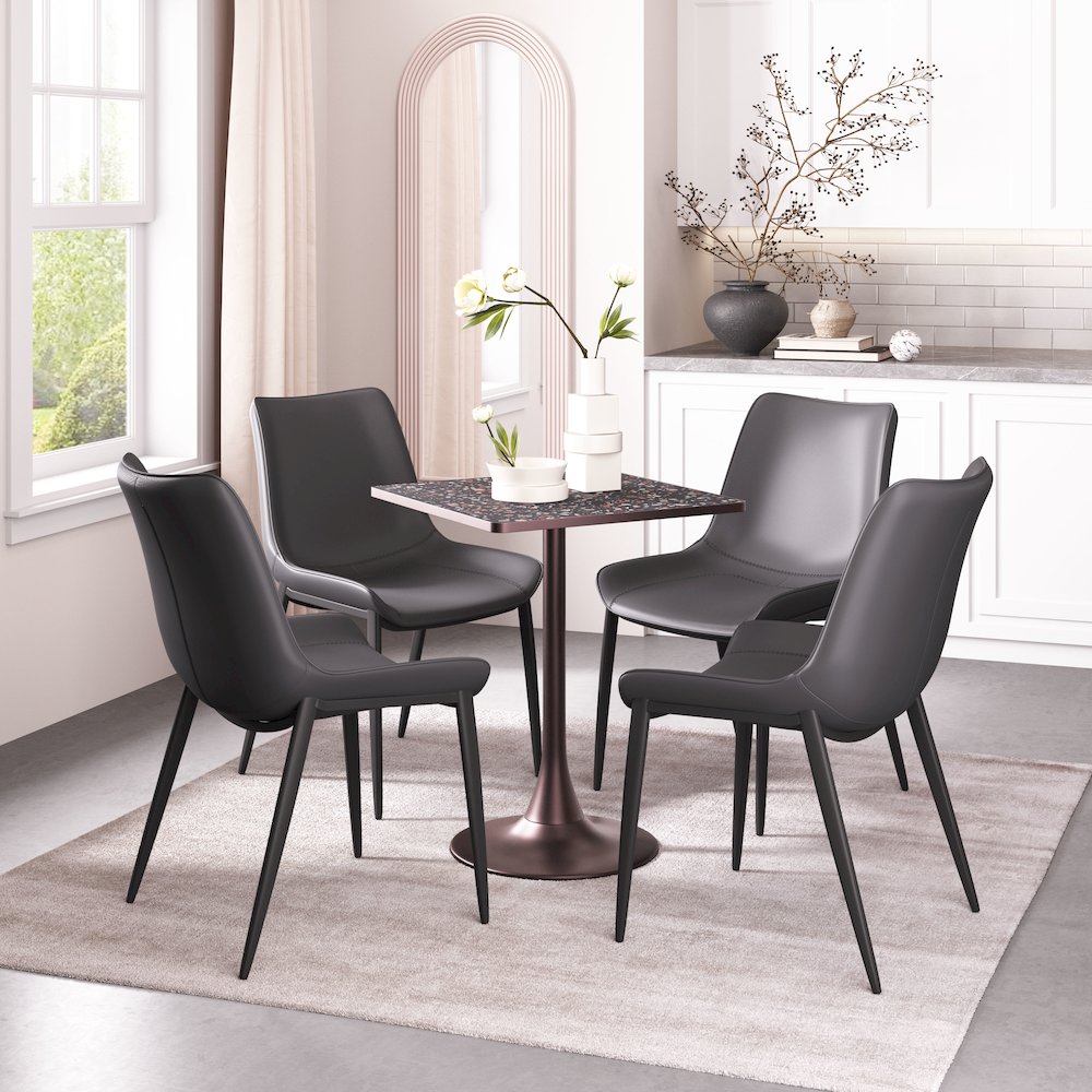 Magnus Dining Chair (Set of 2) Black. Picture 9