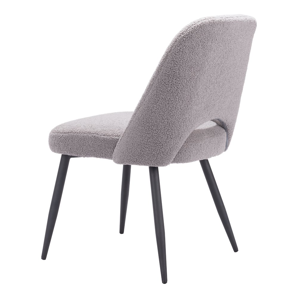 Teddy Dining Chair (Set of 2) Gray. Picture 7