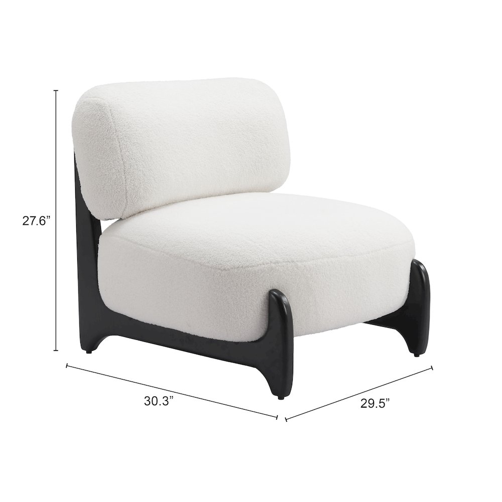 Bombo Accent Chair White. Picture 8
