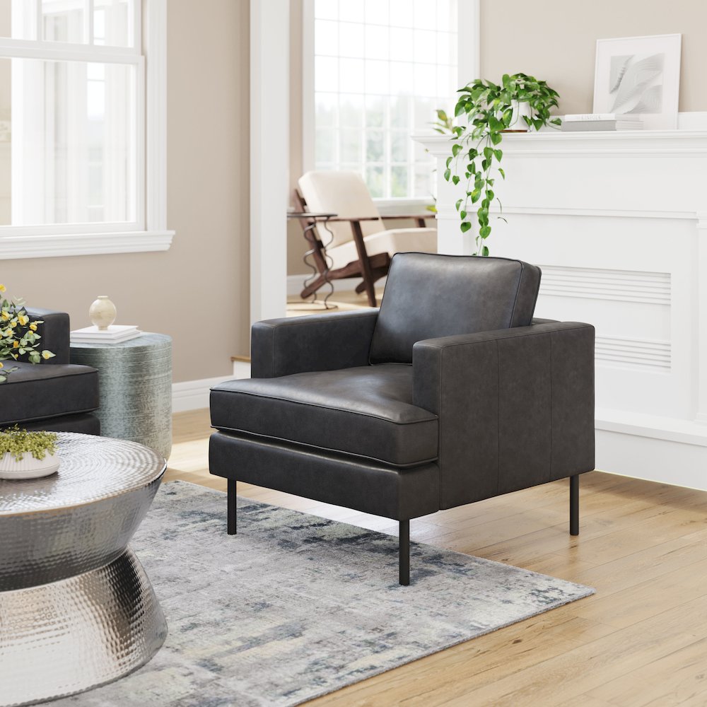 Decade Armchair Vintage Gray. Picture 8