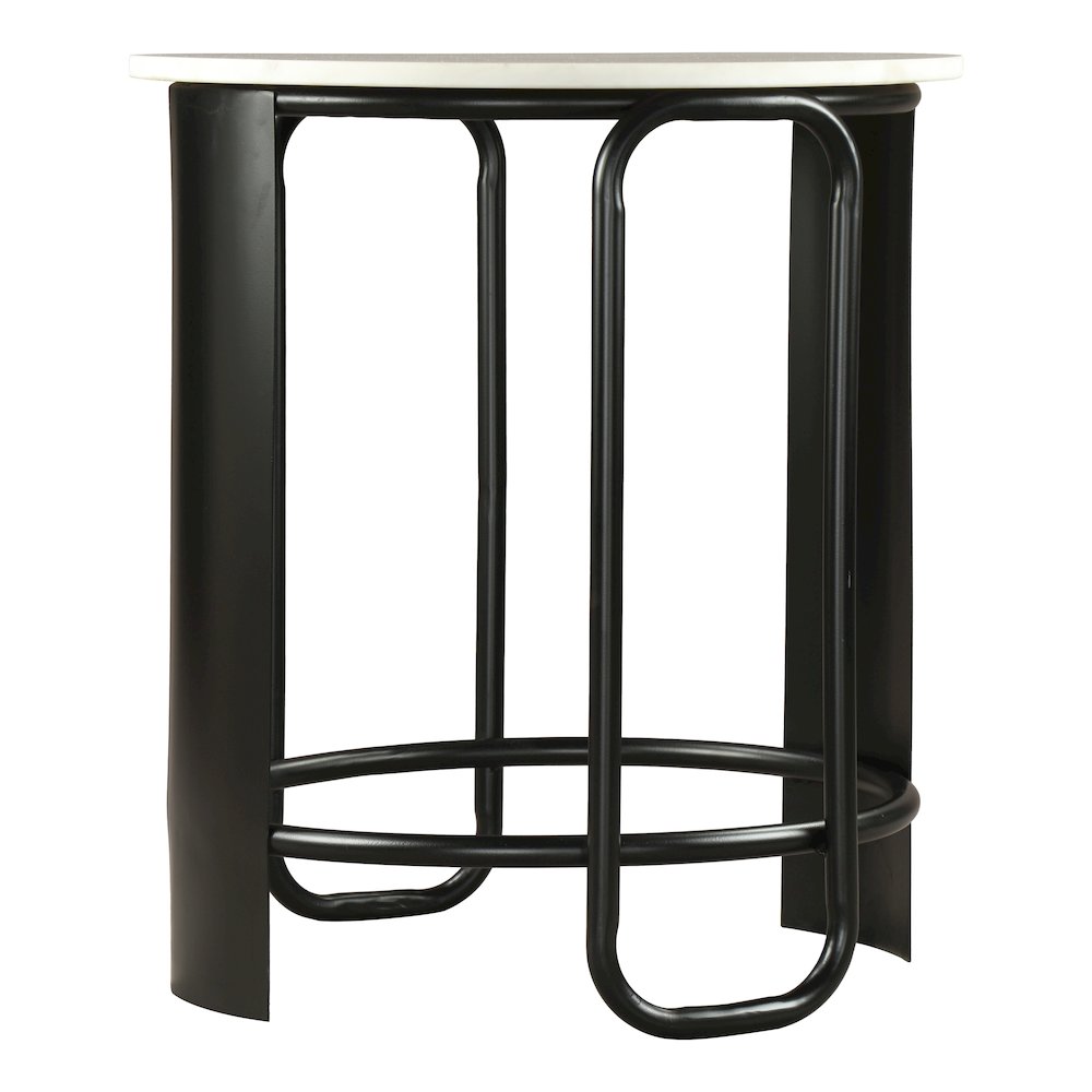 Obel Side Table White & Black. Picture 4