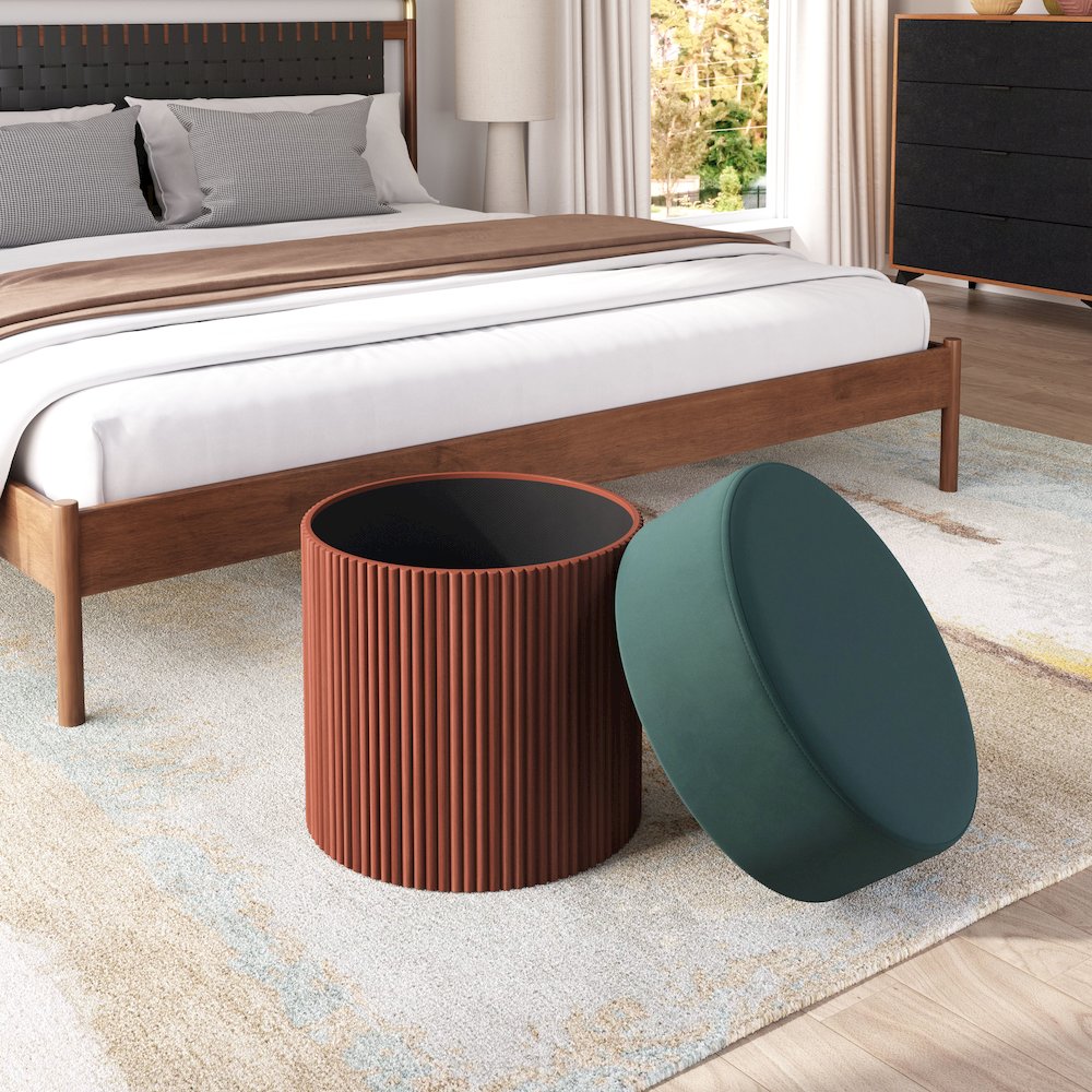 Boto Storage Ottoman Green. Picture 9