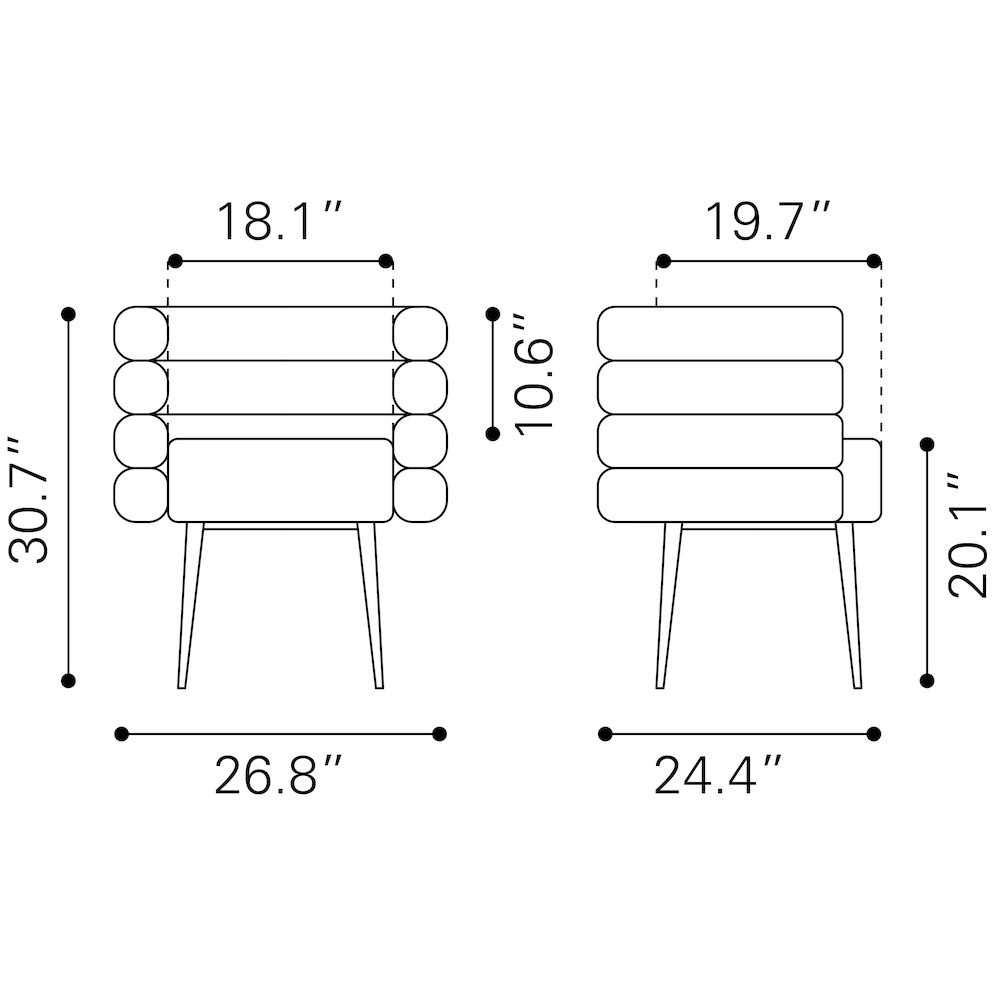 Grena Dining Chair Misty Gray. Picture 10
