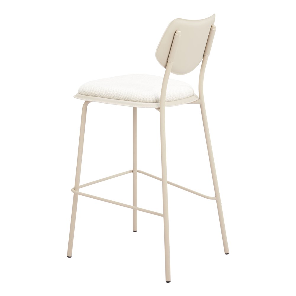 Zeal Barstool (Set of 4) Light Gray & Beige. Picture 5