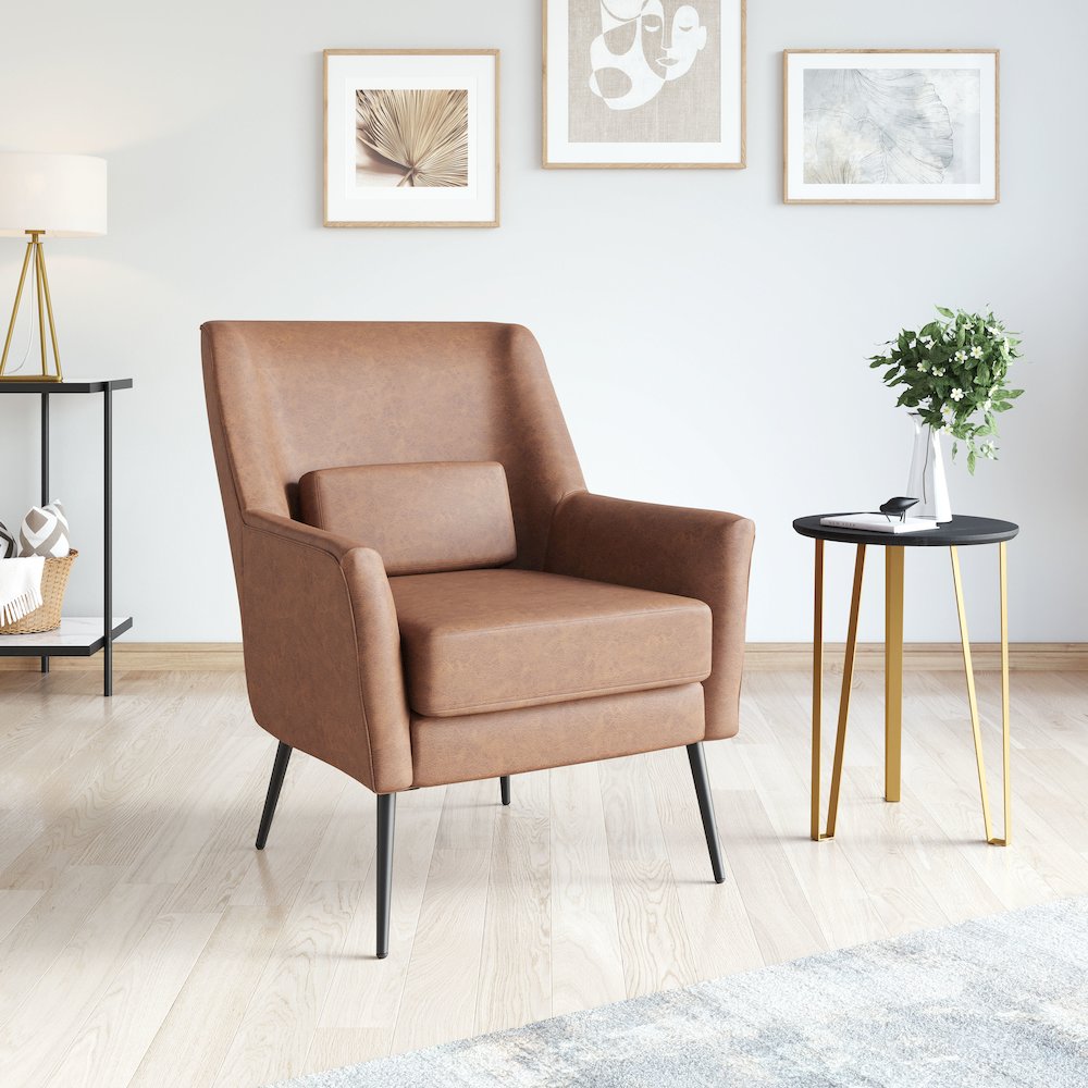 Ontario Accent Chair Vintage Brown. Picture 9