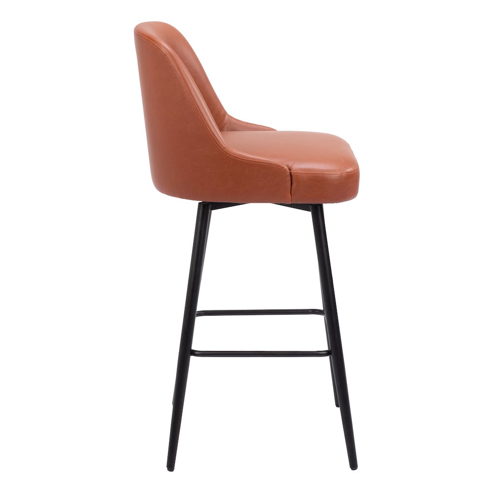 Keppel Swivel Barstool Brown. Picture 2