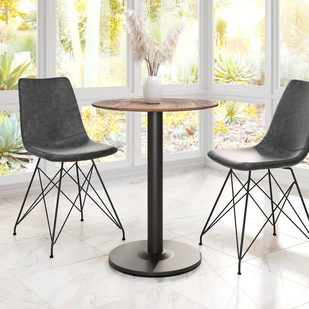 Alto Bistro Table Brown & Black. Picture 8