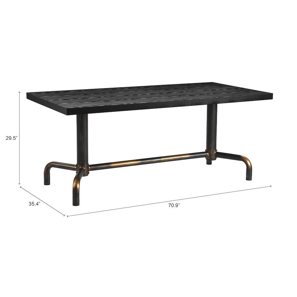 Neum Dining Table Black. Picture 7