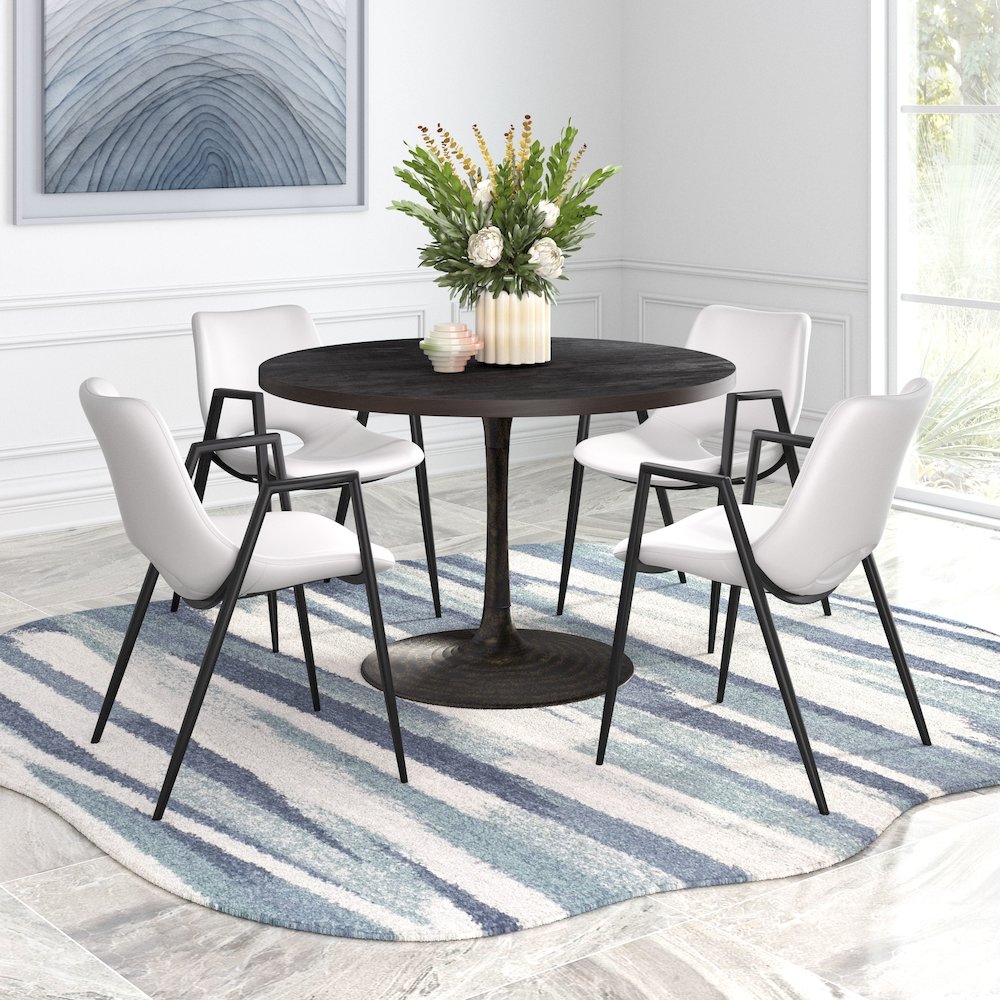 Desi Dining Chair (Set of 2) White. Picture 9