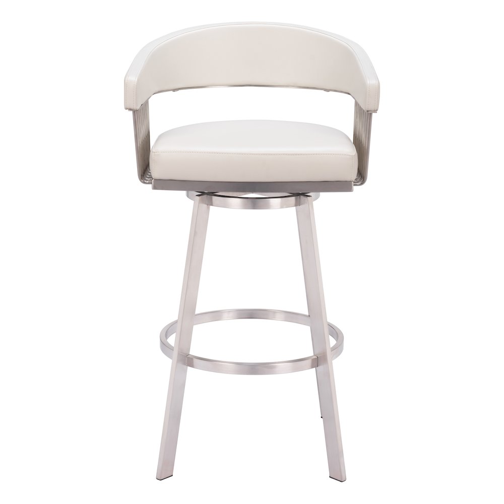 Bantry Swivel Barstool White. Picture 3