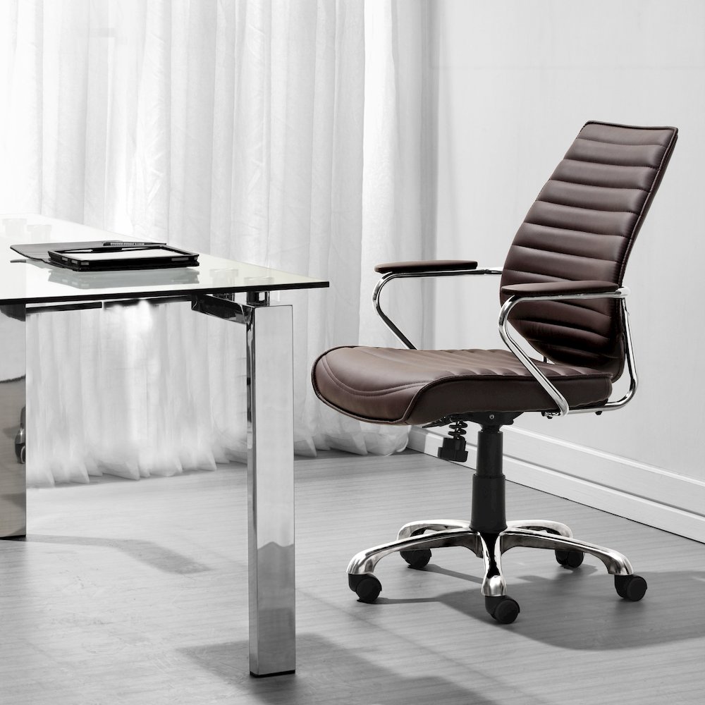 Enterprise Low Back Office Chair Espresso. Picture 8