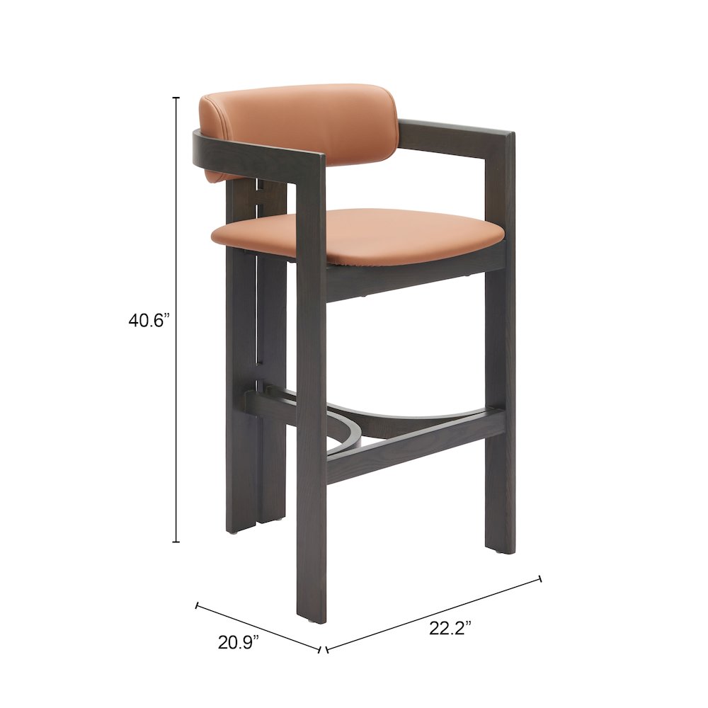 Shaili Barstool Brown. Picture 7
