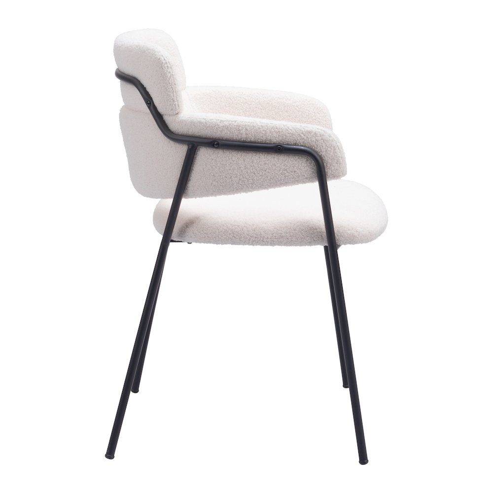 Marcel Dining Chair (Set of 2) Cream. Picture 2