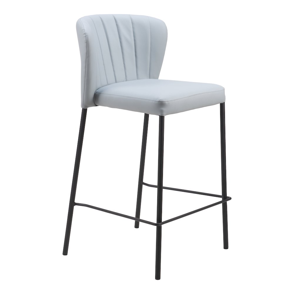 Linz Counter Stool (Set of 2) Gray. Picture 1