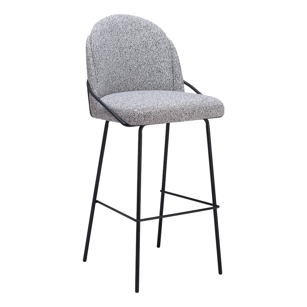 Jambi Barstool (Set of 2) Black & White. Picture 1