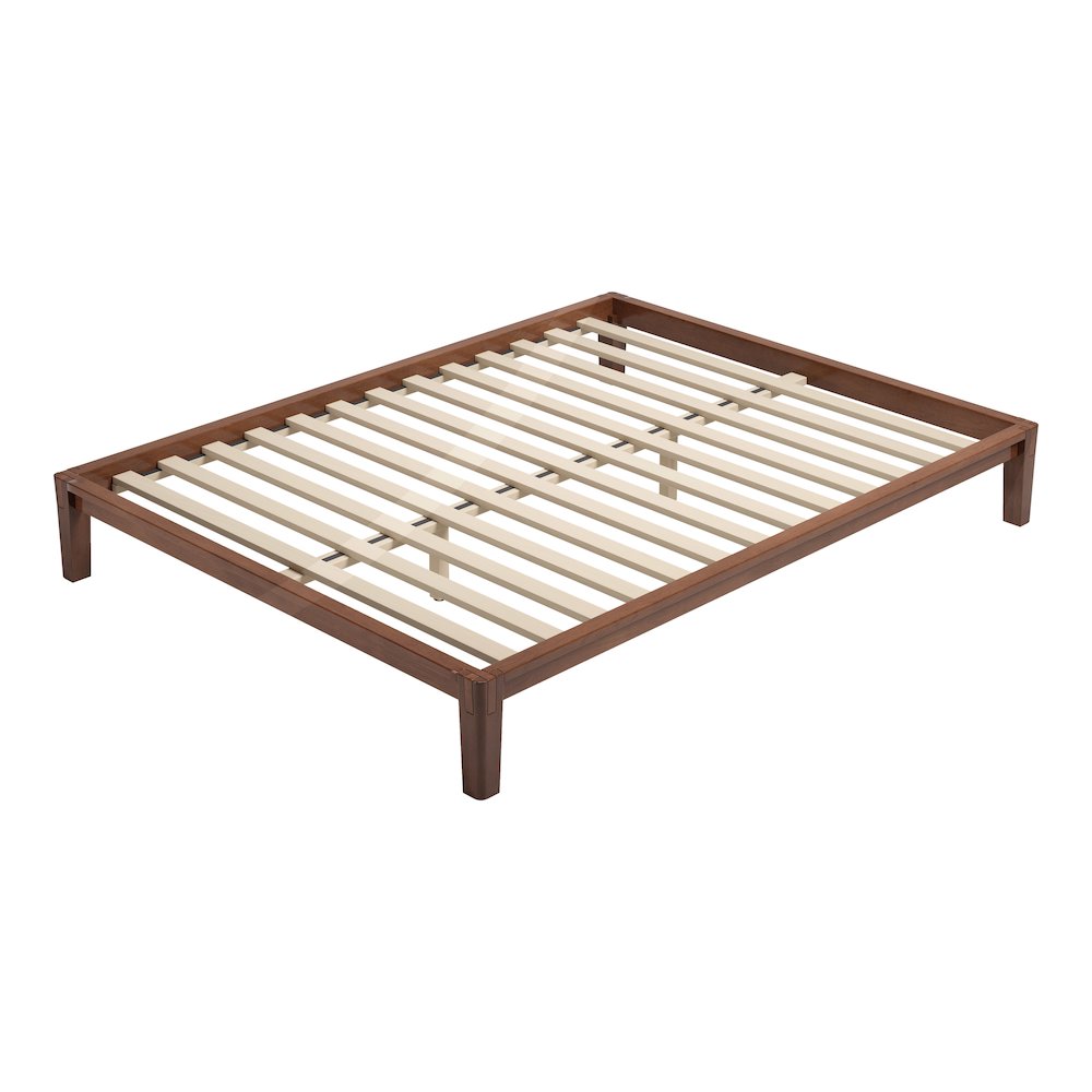Luum Queen Platform Bed Frame Walnut. Picture 6