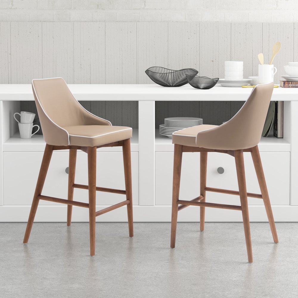 Moor Counter Stool Beige. Picture 7
