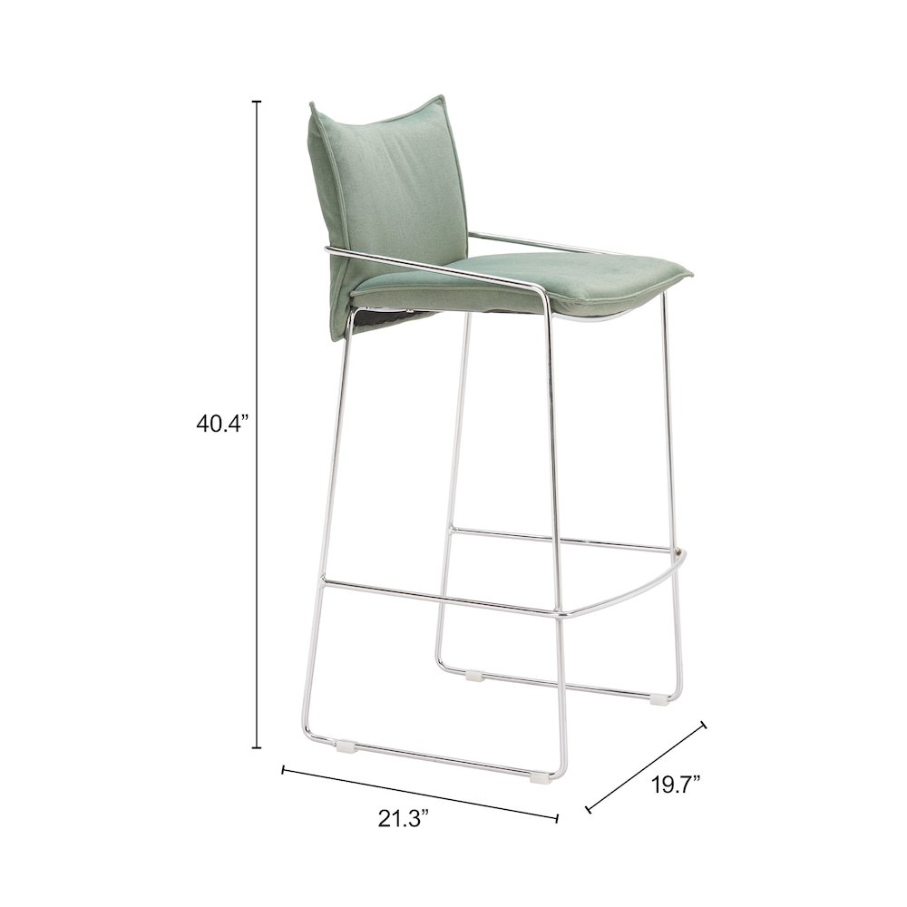Pola Barstool Green. Picture 7