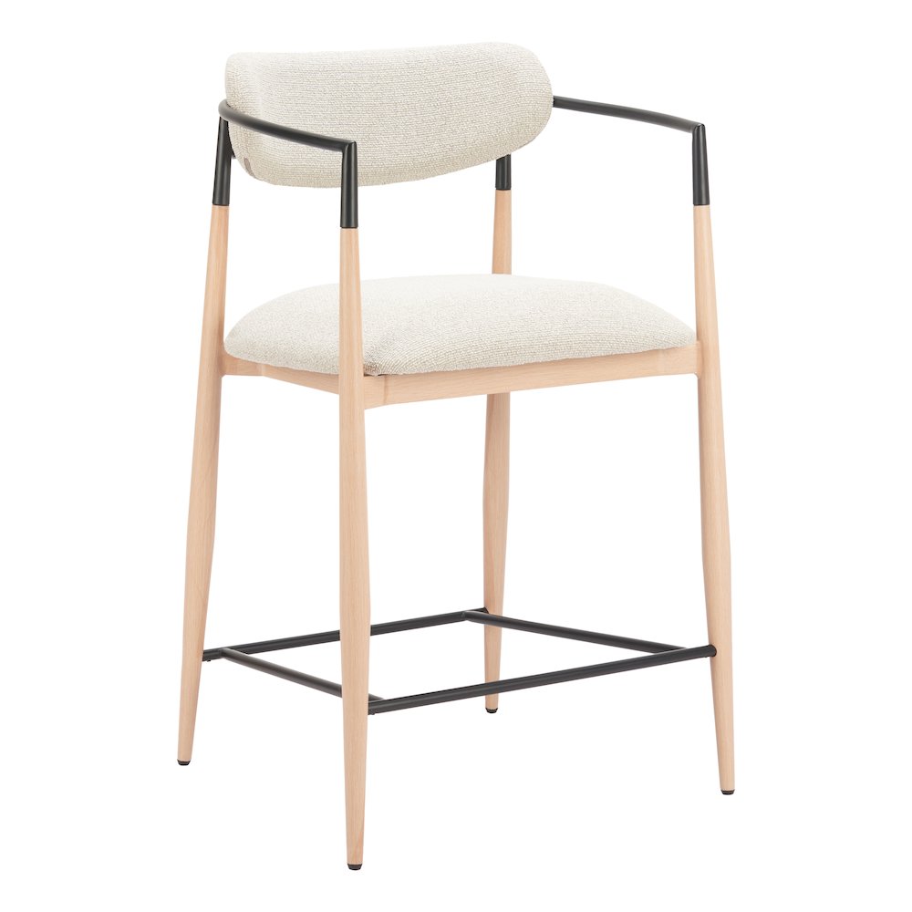Equinox Counter Stool Oyster Gray & Natural. Picture 8