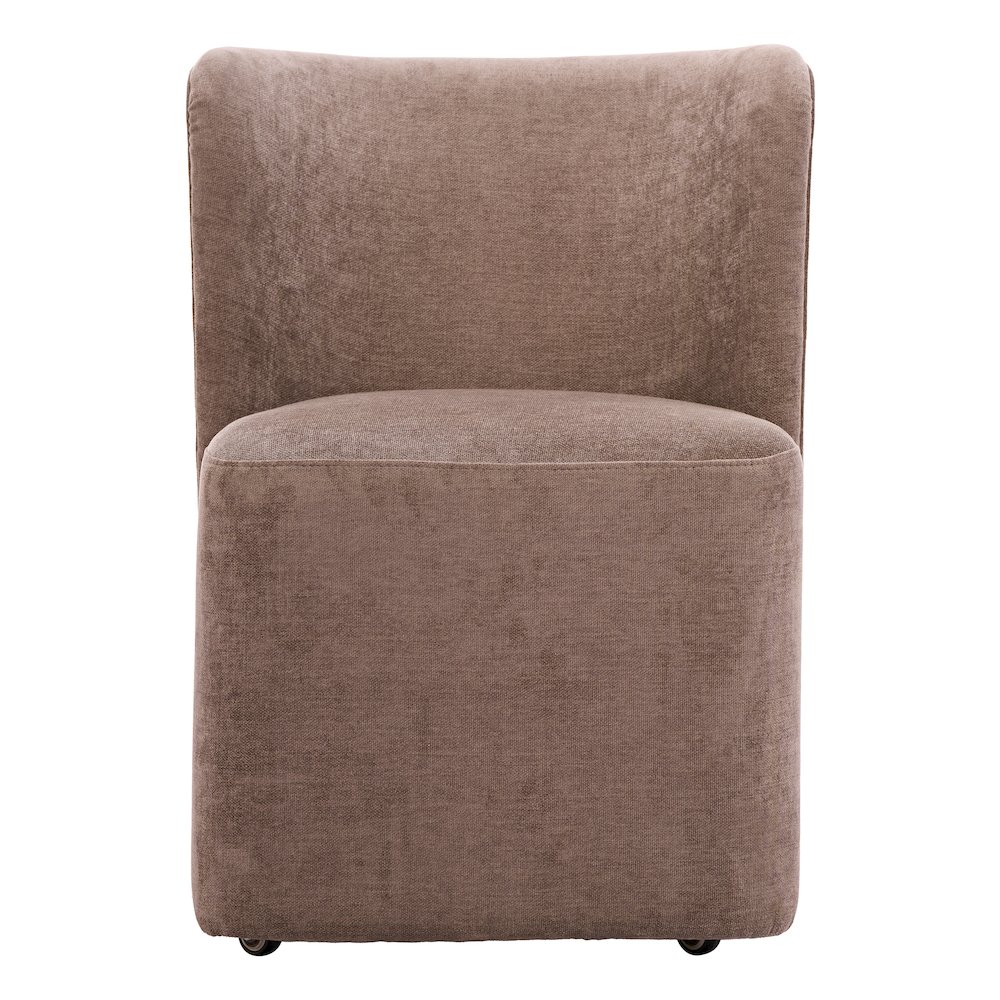 Bambun Dining Chair with Wheels Taupe. Picture 3
