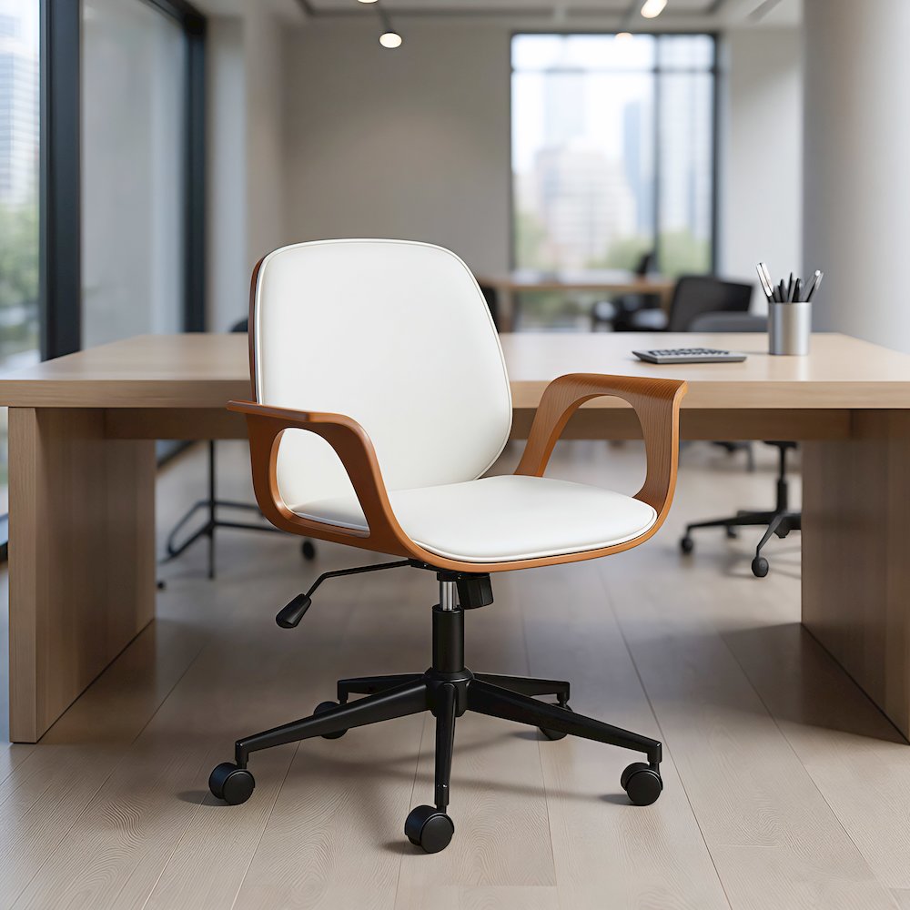 Ali Office Chair White. Picture 10