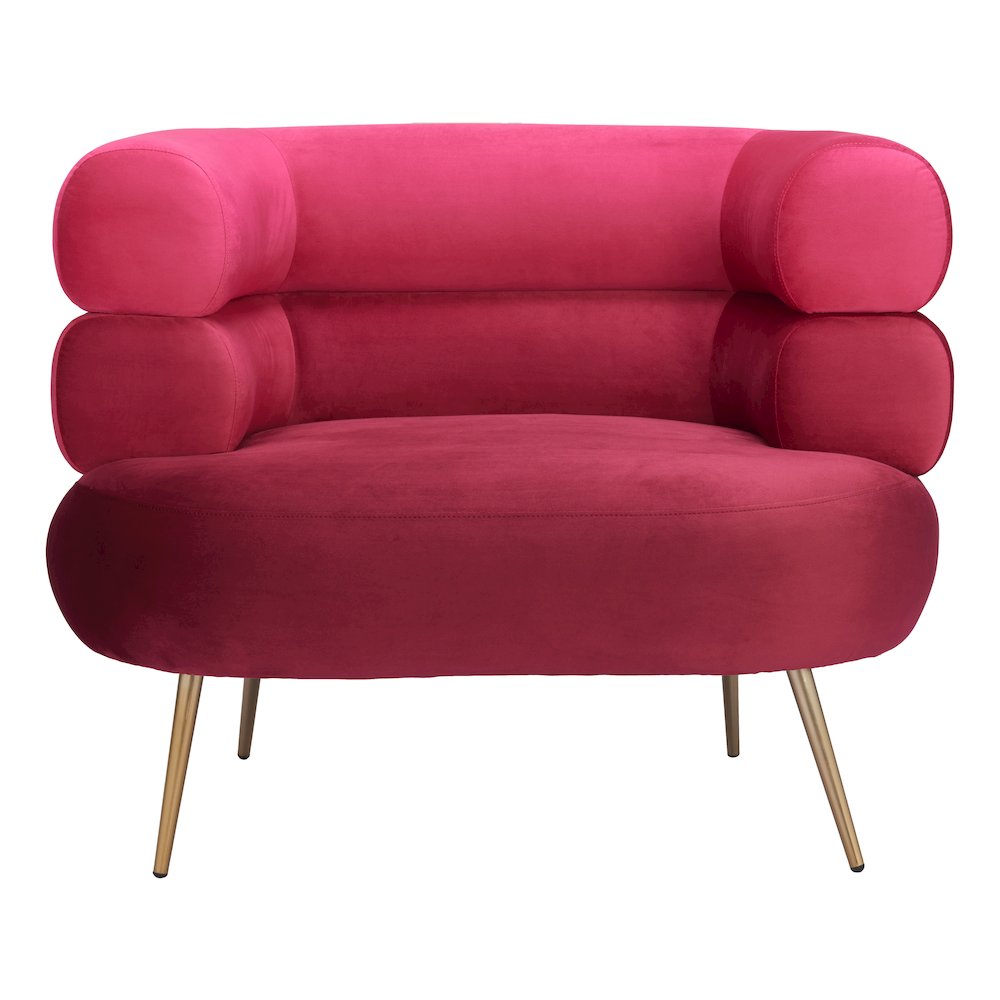 Arish Accent Chair Red. Picture 3