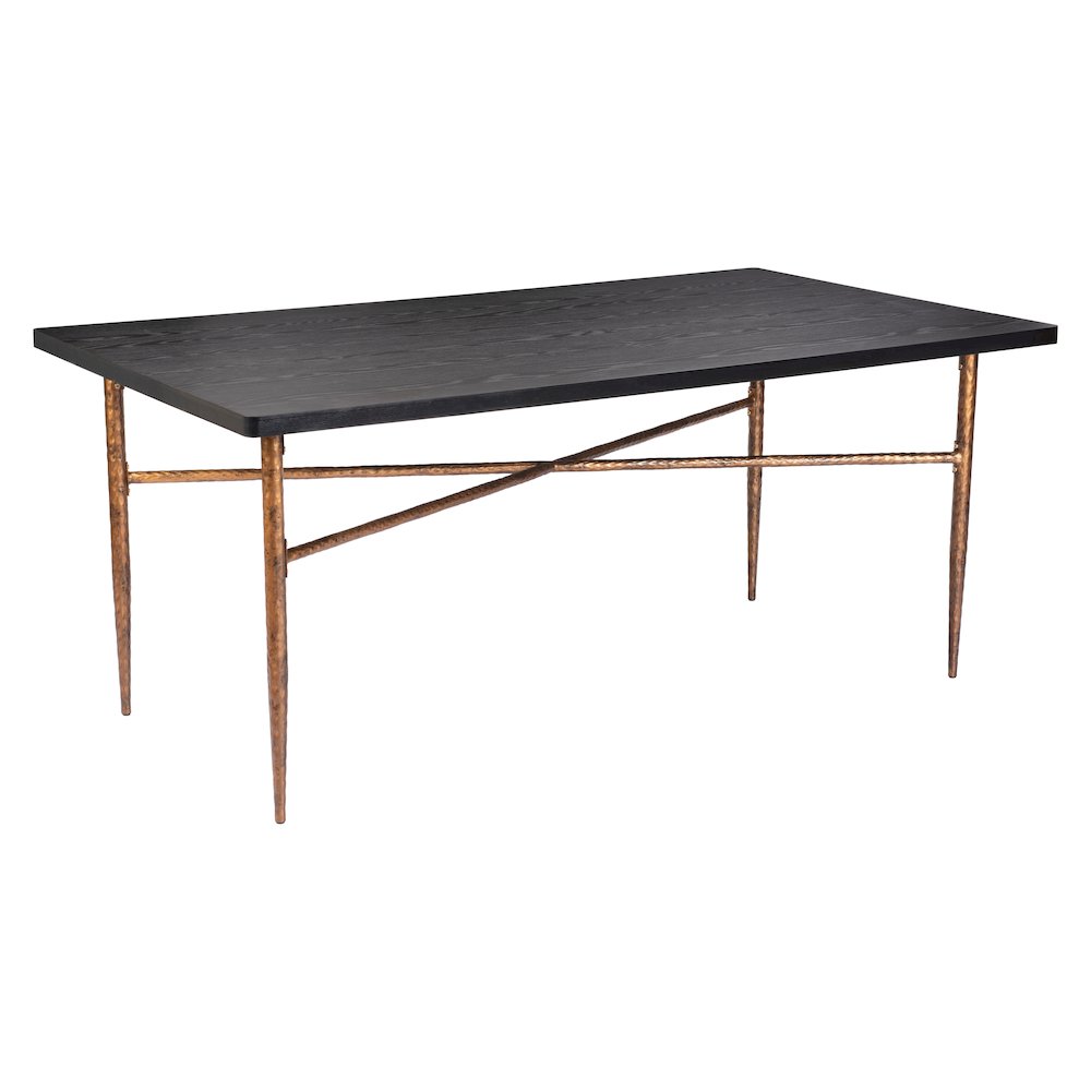 Nida Dining Table Black & Bronze. Picture 1