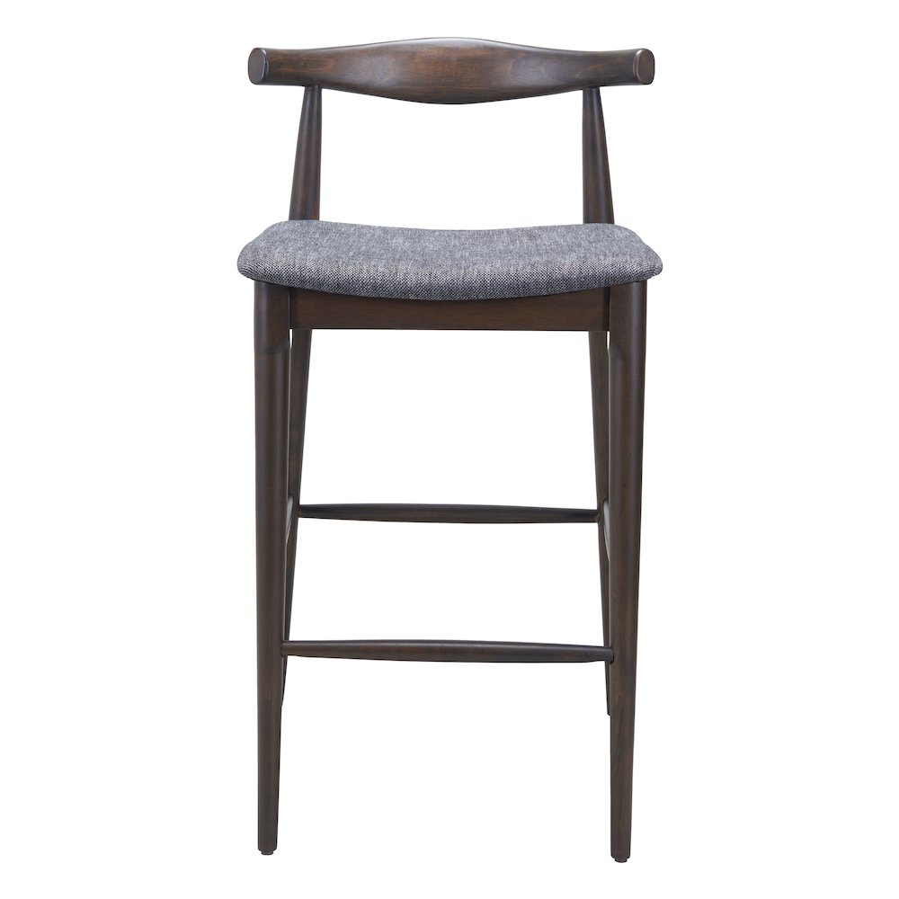Tuzka Barstool (Set of 2) Gray & Espresso. Picture 3