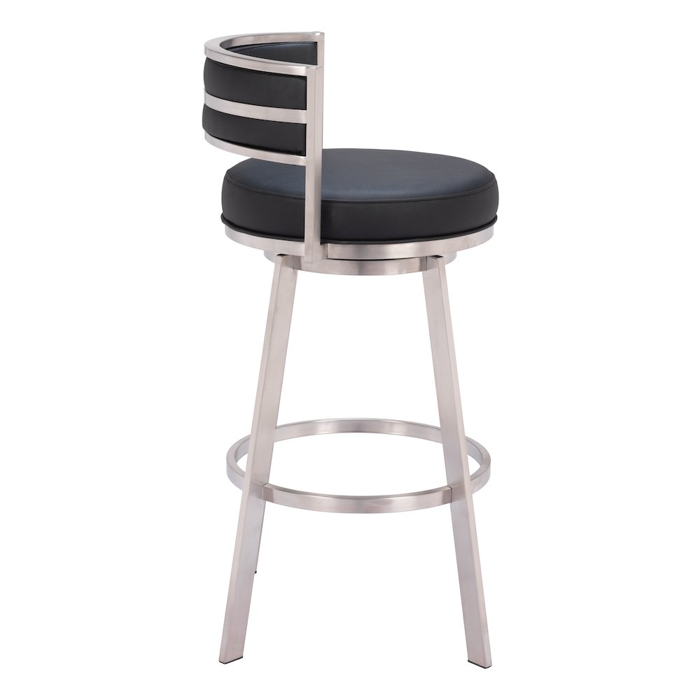 Gimsby Swivel Barstool Black. Picture 2