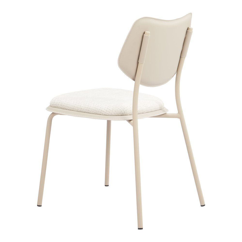 Zeal Dining Chair (Set of 4) Light Gray & Beige. Picture 5