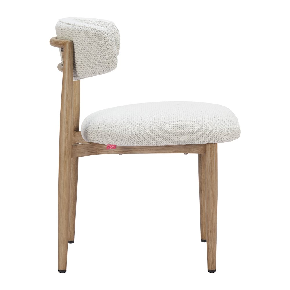 Bege Dining Chair White. Picture 2