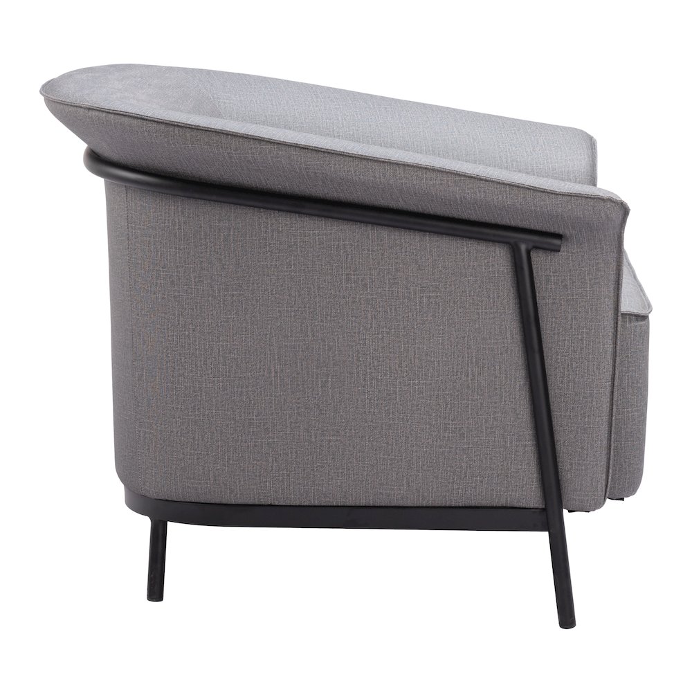 Burry Accent Chair Slate Gray. Picture 2