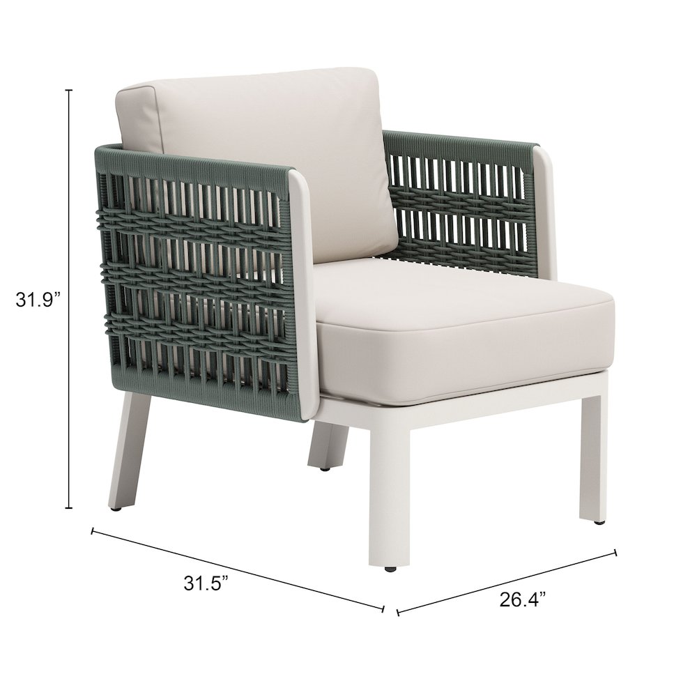 Bridgehampton Armchair White. Picture 7