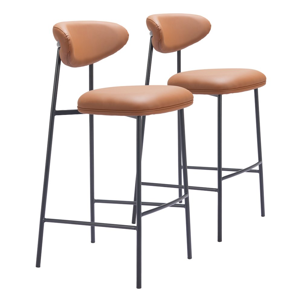 Rorun Barstool (Set of 2) Brown. Picture 6